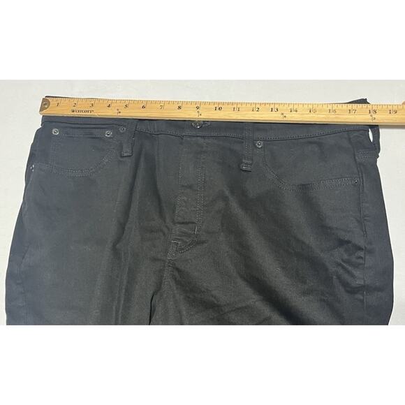 J Crew Essential Straight Jean in All Day Stretch Womens 33 Black Denim Jeans - Picture 5 of 9